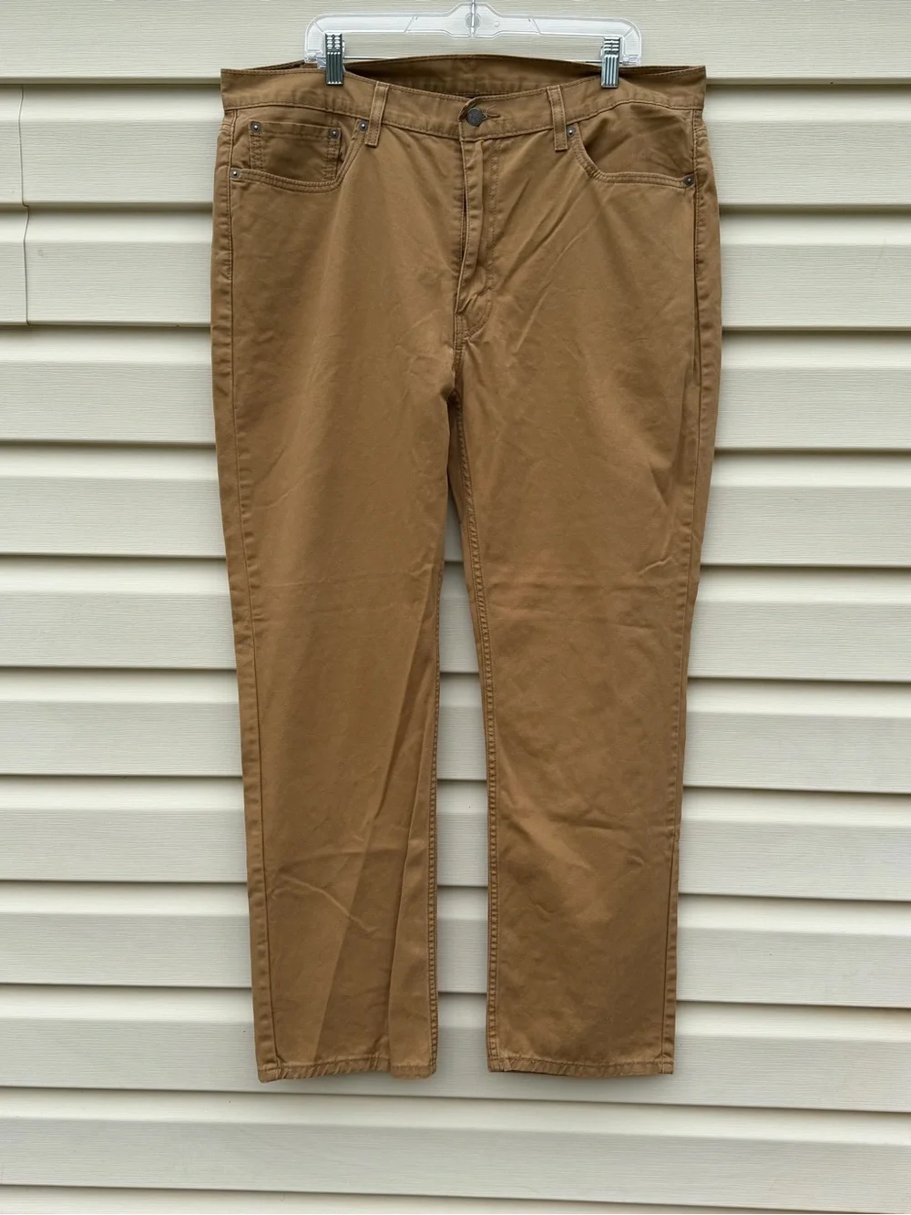 Levi’s 514 Straight Fit Jeans Men’s 40x31”Brown Water<Less Cotton Casual Pants